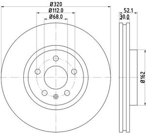 Remschijf Gecoat 55293PRO 8DD355117191