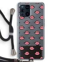 Lipjes: Oppo Find X3 Pro Transparant Hoesje met koord