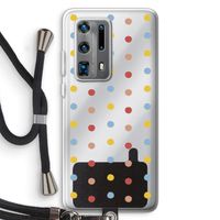 Bollen: Huawei P40 Pro Plus Transparant Hoesje met koord