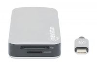 Manhattan 130615 notebook dock & poortreplicator Bedraad USB 3.2 Gen 1 (3.1 Gen 1) Type-C Aluminium - thumbnail