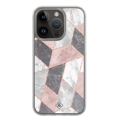 iPhone 13 Pro hybride hoesje - Stone grid
