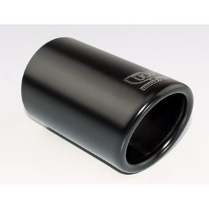 Ulter Sport Uitlaatsierstuk - Rond 70mm - Lengte 120mm - Montage 40-60mm - Zwart RVS USNX70B