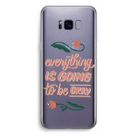 Optimistic flower girl: Samsung Galaxy S8 Plus Transparant Hoesje - thumbnail
