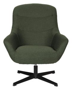 ZILT Draaibare Fauteuil Yaki Bouclé - Groen