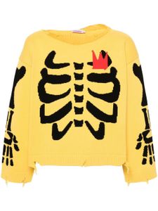 Charles Jeffrey Loverboy pull en maille intarsia - Jaune