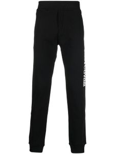 Just Cavalli pantalon de jogging en coton à logo imprimé - Noir