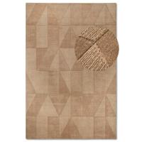 Wollen Vloerkleed Ursule - Bruin maat: 250x80cm - materiaal: Wol - Dekbed-Discounter.nl
