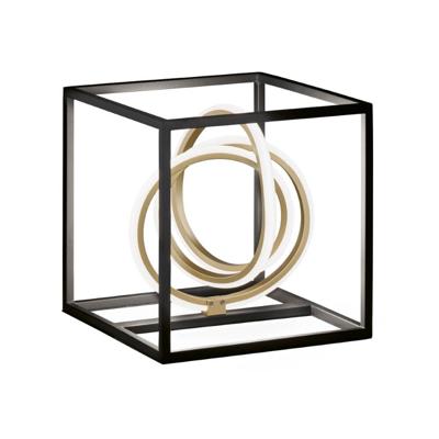 Fischer & Honsel Design tafellampGisi zwart met goud - 50413