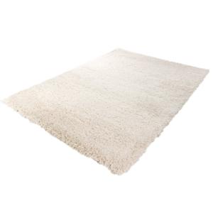 Hoogpolig Gerecycled Floki vloerkleed Wit-160 x 230 cm