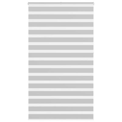VidaXL Zebra rolgordijn 130x230 cm stofbreedte 125,9 cm lichtgrijs