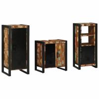 Badkamermeubelset met plank 3 pcs Multikleur 40 x 35 x 90 cm