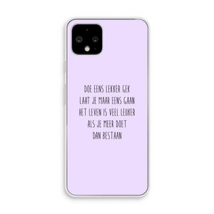 Gek: Pixel 4 Transparant Hoesje