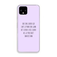 Gek: Pixel 4 Transparant Hoesje