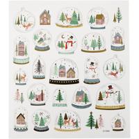 Creativ Company Stickers, sneeuwbollen, vel 15x16,5 cm, 1 vel