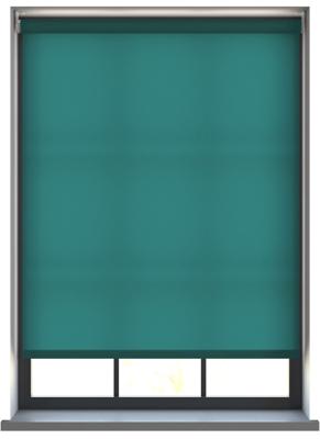 Elektrisch Rolgordijn - Unicolour zeegroen