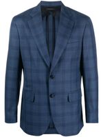 Brioni blazer à carreaux - Bleu