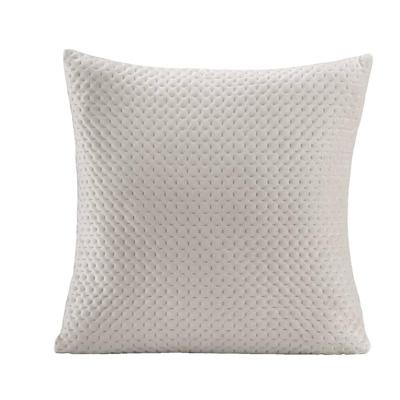2e Halve Prijs Leen Bakker - Sierkussen Alain - Off-white - 45x45 Cm - Polyester - Wit - 10x45x45 Cm