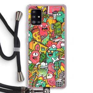 Vexx City: Samsung Galaxy A51 5G Transparant Hoesje met koord