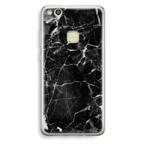 Zwart Marmer 2: Huawei Ascend P10 Lite Transparant Hoesje