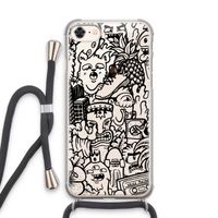 Vexx Black Mixtape: iPhone 7 Transparant Hoesje met koord