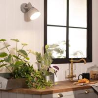 Wandlamp beton grijs industrieel E14 fitting