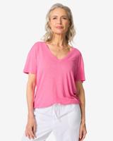HEMA Dames T-shirt Evie Lichtroze (lichtroze)