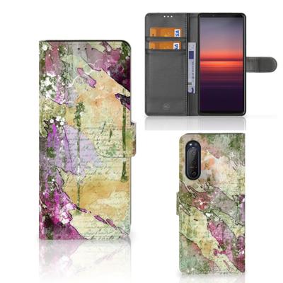 Hoesje Sony Xperia 5II Letter Painting Hoesje Sony Xperia 5II Letter Painting