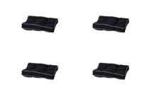 Florance kussen 45x45 Panama zwart (4 stuks) Madison - Madison