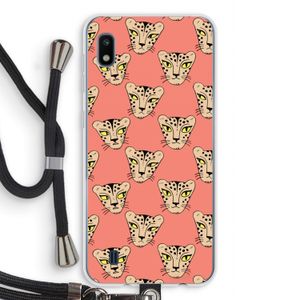 Tijger: Samsung Galaxy A10 Transparant Hoesje met koord