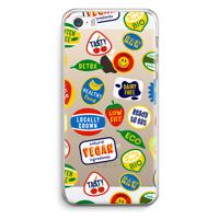 Fruitsticker: iPhone 5 / 5S / SE Transparant Hoesje - thumbnail