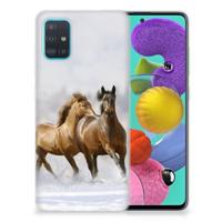 Samsung Galaxy A51 | TPU Hoesje | Paarden