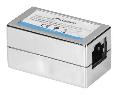 Lanberg AD-RJ45-RJ45-OS6 tussenstuk voor kabels RJ-45 Zilver