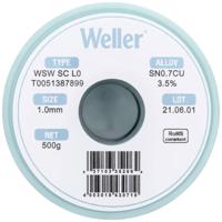 Weller WSW SC L0 Soldeertin, loodvrij Spoel Sn0,7Cu 500 g 1 mm - thumbnail