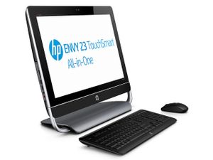 HP ENVY TouchSmart 23-d120ed 58,4 cm (23") 1920 x 1080 Pixels Touchscreen De derde generatie Intel® Core™ i7 8 GB DDR3-SDRAM 1000 GB HDD NVIDIA® GeForce® GT 630M Windows 8 Zwart, Zilver