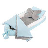 Babynest 5-delig. 90x50 cm katoenen panda patroon Joyz