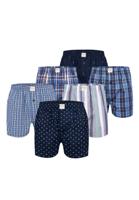 Phil & Co Phil & Co 6-Pack Wijde Boxershorts Heren Geweven Katoen Multipack 6-Pack