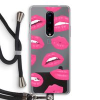 Bite my lip: OnePlus 8 Transparant Hoesje met koord Bite my lip: OnePlus 8 Transparant Hoesje met koord