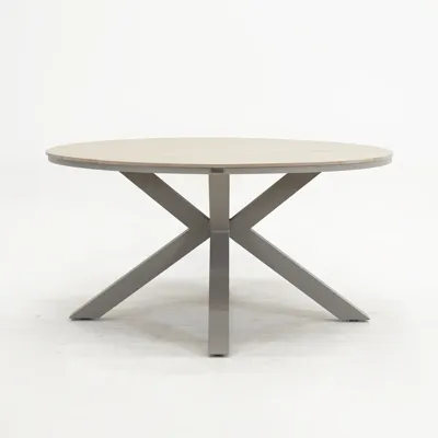 Edison tafel Ø148 cm taupe/teak