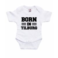 Born in Tilburg cadeau baby rompertje wit jongen/meisje 92 (18-24 maanden)  -