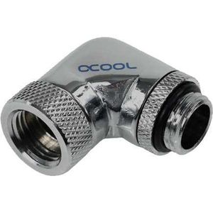 Alphacool HF angled adaptor 90° revolvable G1/4 outer thread to G1/4 inner thread verbinding