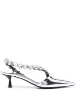 Stella McCartney escarpins Iconic Crystal 50 mm - Argent