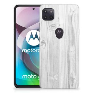 Motorola Moto G 5G Bumper Hoesje White Wood