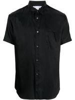 Comme Des Garçons Shirt chemise manches courtes à finition satiné - Bleu