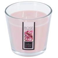 Atmosphera Candles Geurkaars - in glas - rozen bloemen aroma - 40 branduren - 13 x 12 cm