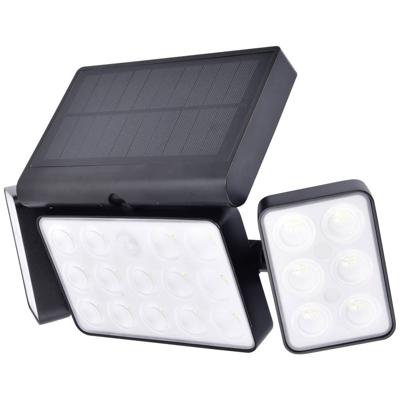 Lutec 6935502330 TUDA Wandlamp op zonne-energie met bewegingsmelder LED LED 13 W Zwart