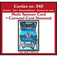 Crealies • snijmal multi draaikaart + carrouselkaart wyber