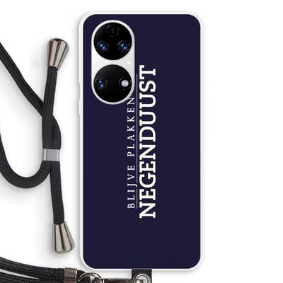Blijve plakken in Negenduust: Huawei P50 Transparant Hoesje met koord