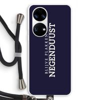 Blijve plakken in Negenduust: Huawei P50 Transparant Hoesje met koord