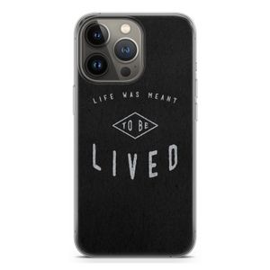 To be lived: iPhone 13 Pro Transparant Hoesje
