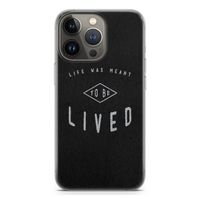 To be lived: iPhone 13 Pro Transparant Hoesje